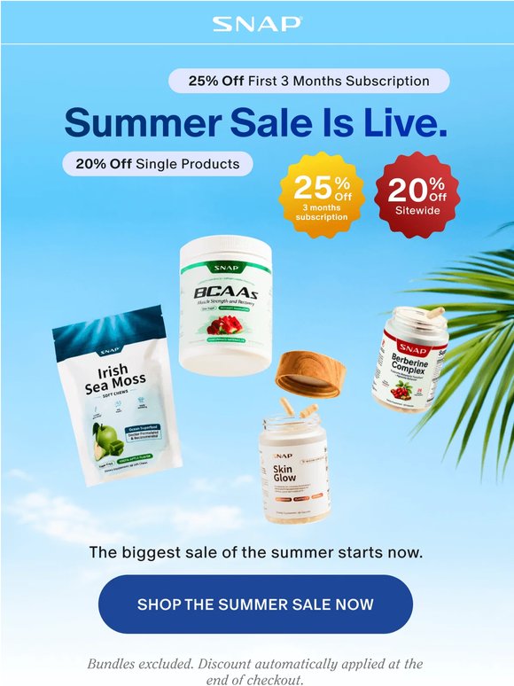 The Summer Sale is HERE!