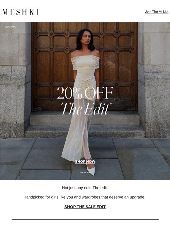 20% Off —'s Edit