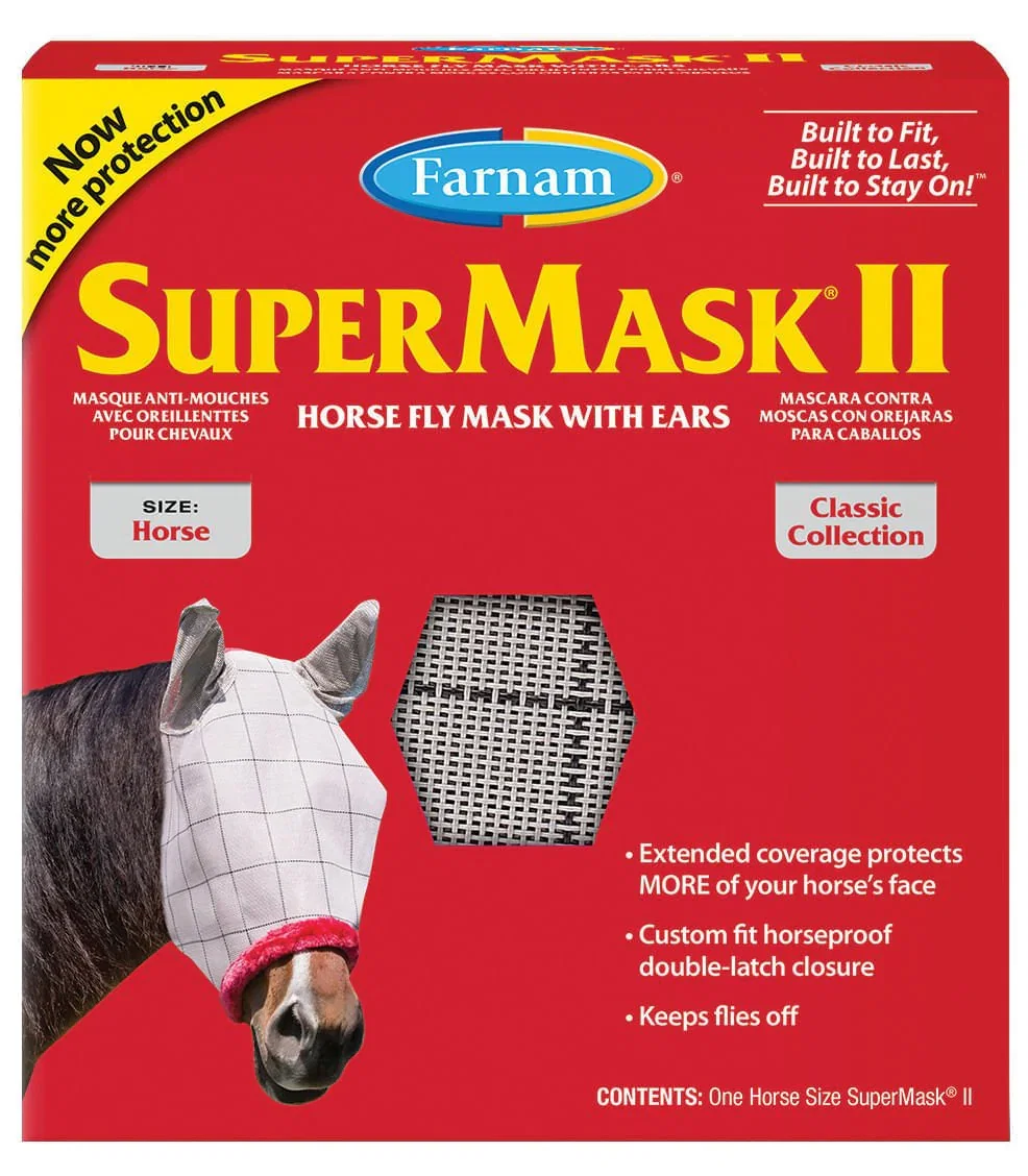 Farnam SuperMask II Horse Fly Mask with Ears