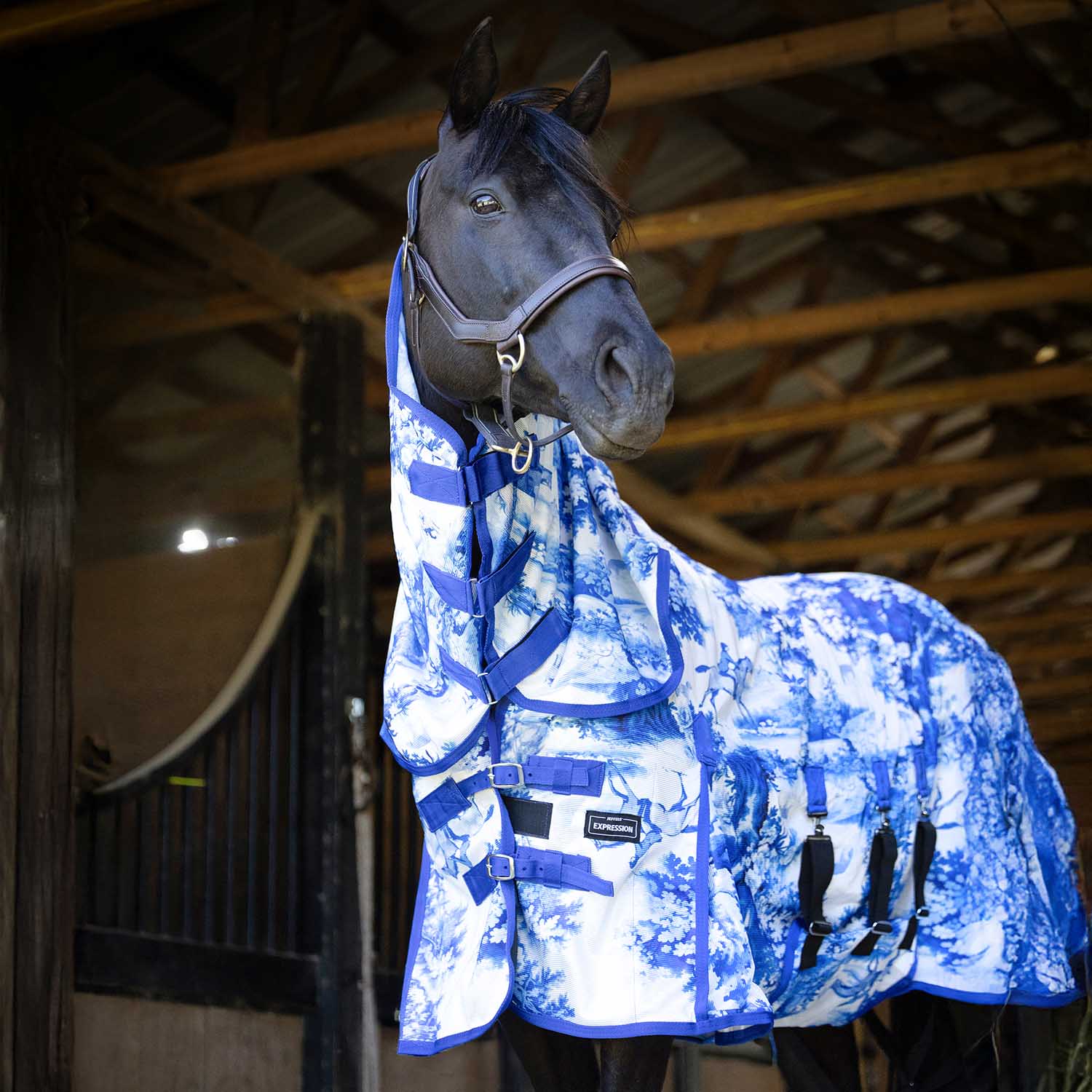 Jeffers Expression Softmesh Combo Neck Horse Fly Sheet | Equestrian Toile