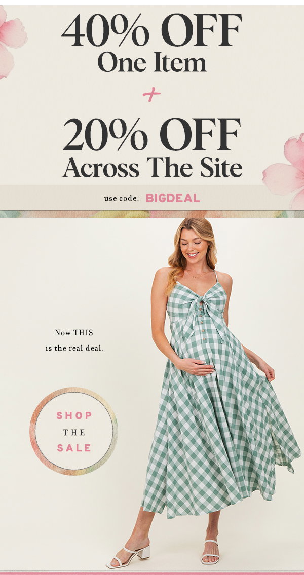 40% Off One Item & 20% Off Today