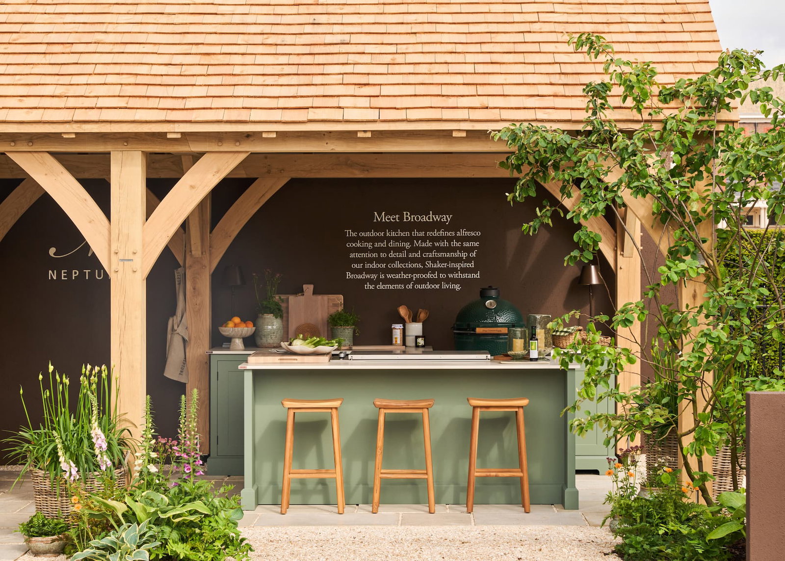 Broadway Outdoor Kitchen, shown at Chelsea Flower Show