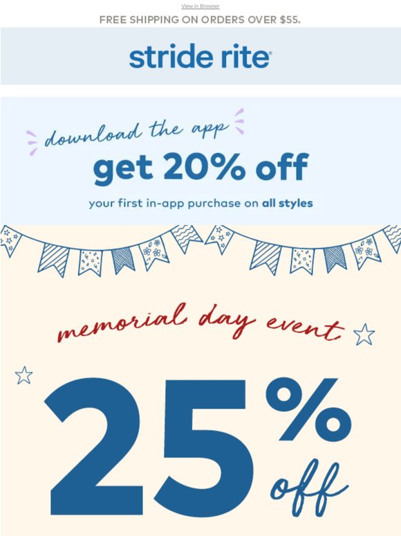 25% OFF select styles 🎉