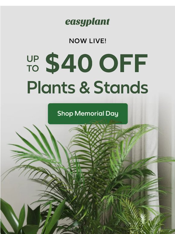 Now Live: Memorial Day SALE! 🪴💪