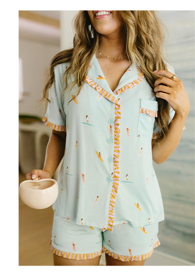 Shop Surfer Girl Pajama Set