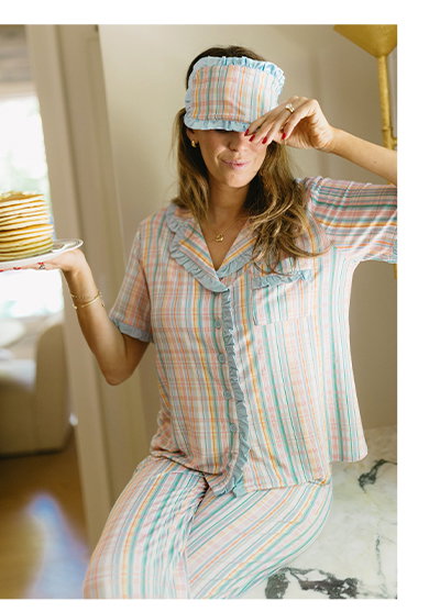 Shop Summer Plaid Pajama Set