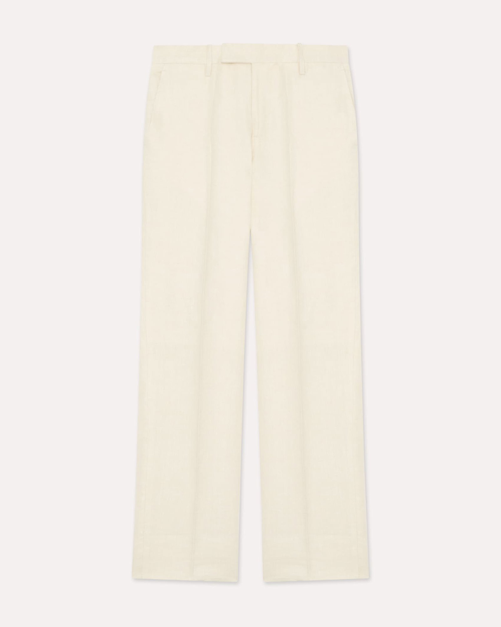 Pantalone panna senza pieghe