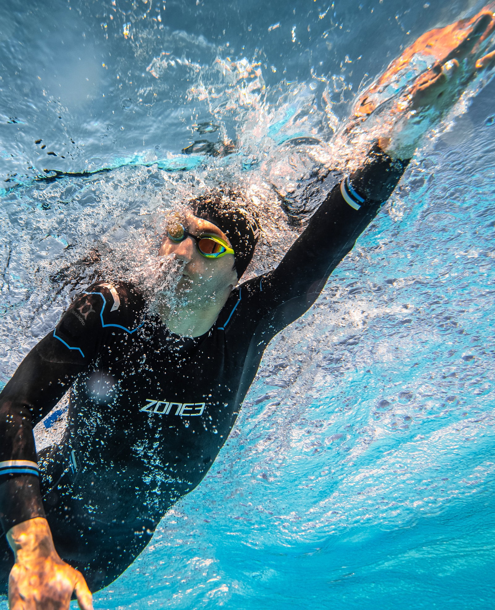 Kieran Lindars athlete wearing Zone3 in water training