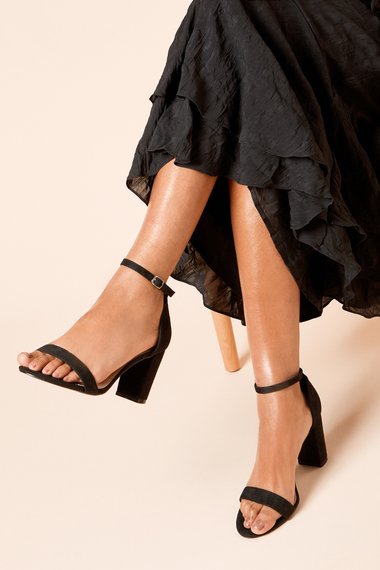 Wide Fit Spark High Block Heel Sandals