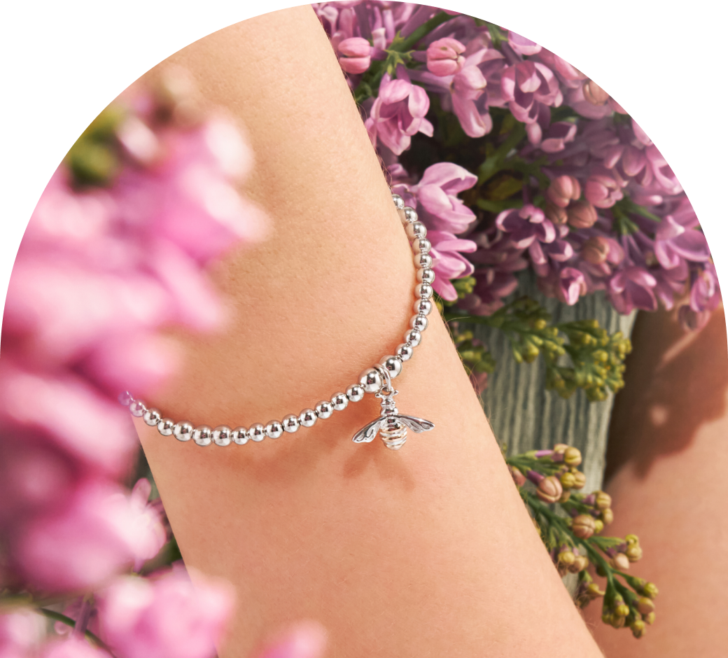 Nature's Wonder Honey Bee Sterling Silver Affinity Bracelet