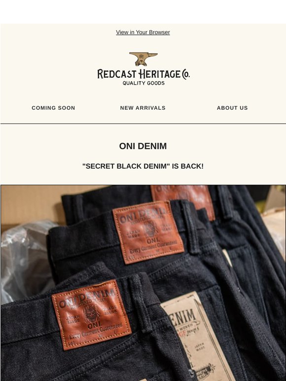 ONI "Secret Black Denim" 20oz is back! 👹