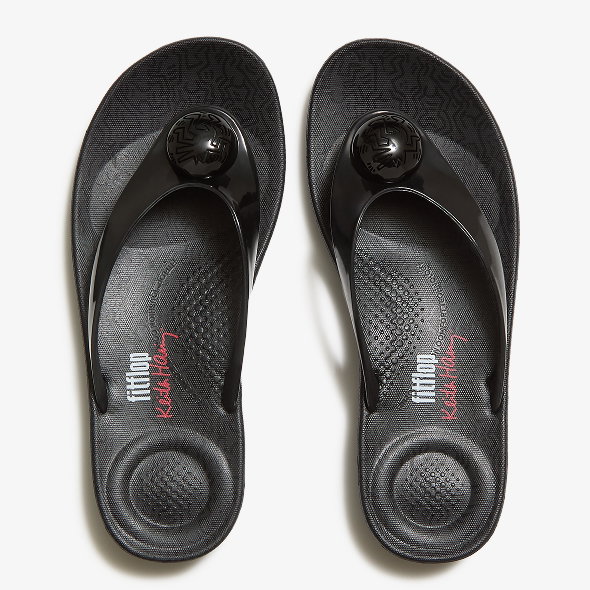 Keith Haring Flip-Flops Black