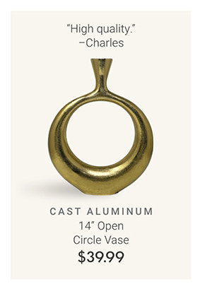 14" Open Circle Vase