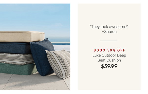 Luxe Outdoor Deep Seat Cushion