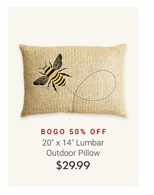 20" x 14" Lumbar Outdoor Pillow