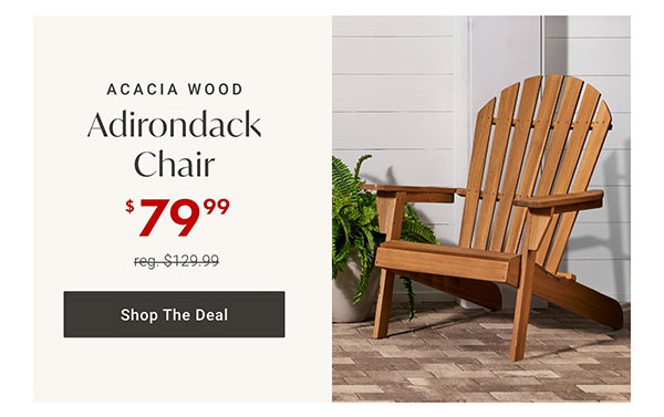 Adirondack Chair - Shop The Deal