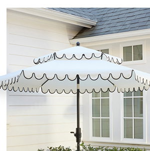 9' Crank and Tilt Tiered Umbrella