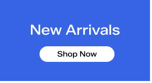 A blue background with white text says New Arrivals. Shop Now.