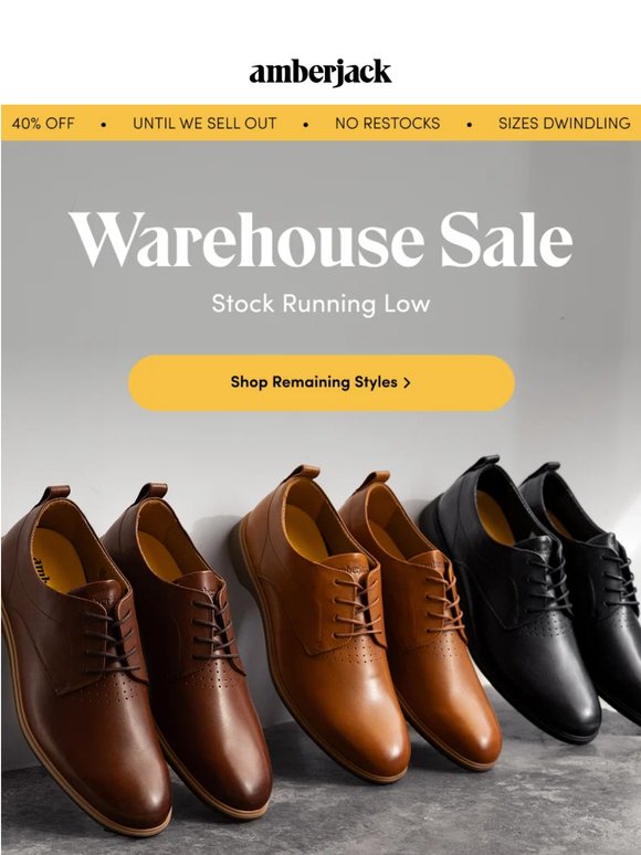 Warehouse Stock Running Low