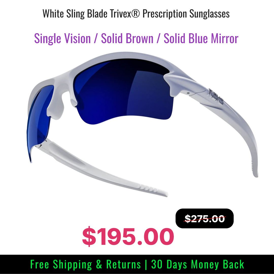 White Sling Blade Sunglasses
