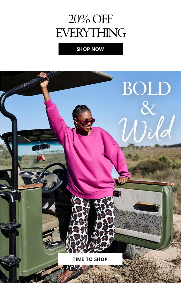 20% off everything - Just for a short time. Shop now.