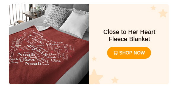 Close to Her Heart Fleece Blanket