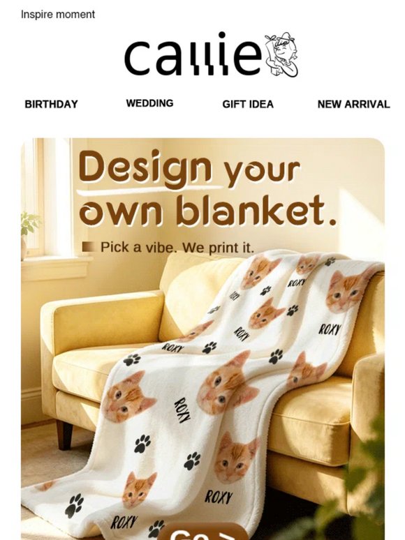 Don't just buy a blanket. Design one.