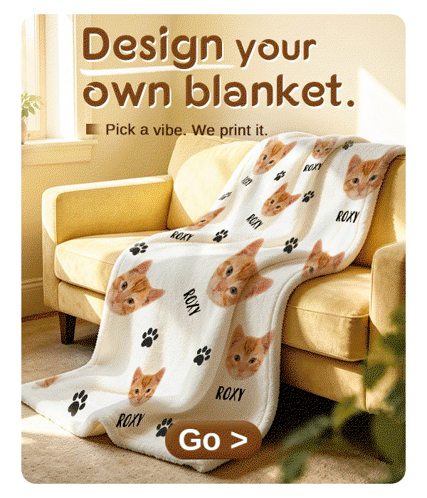 Don't just buy a blanket. Design one. Pick your vibe. We'll print it.