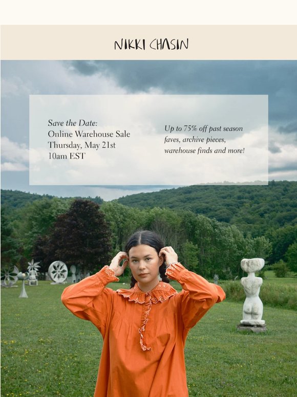Online Warehouse Sale | Thursday at 10am EST