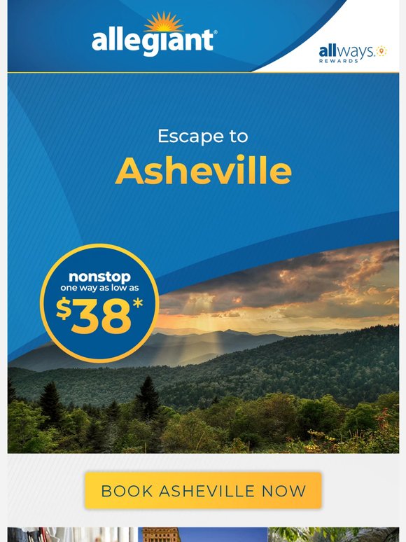 Summer Plans: Asheville Flights From $38