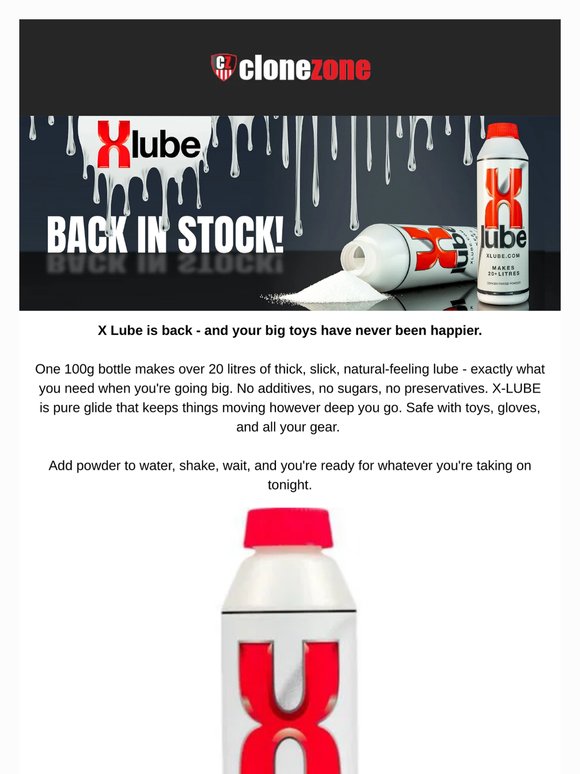 How does 20 LITRES of LUBE sound?