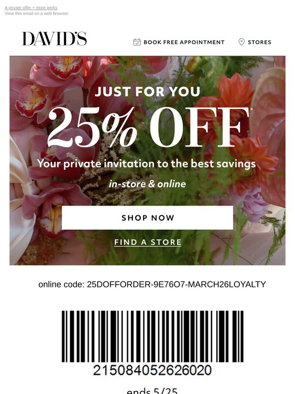 Big savings inside, exclusively for you!  💌