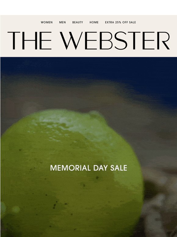 An Extra 25% Off to Celebrate Memorial Day
