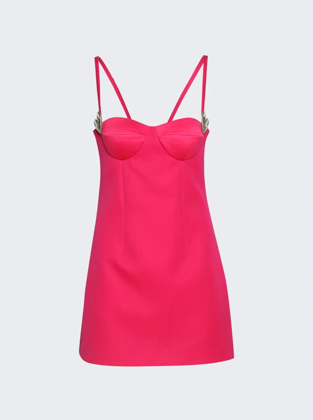 Image of Crystal Heart Mini Dress Raspberry