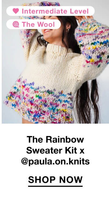 The Rainbow Sweater Kit x @paula.on.knits 1