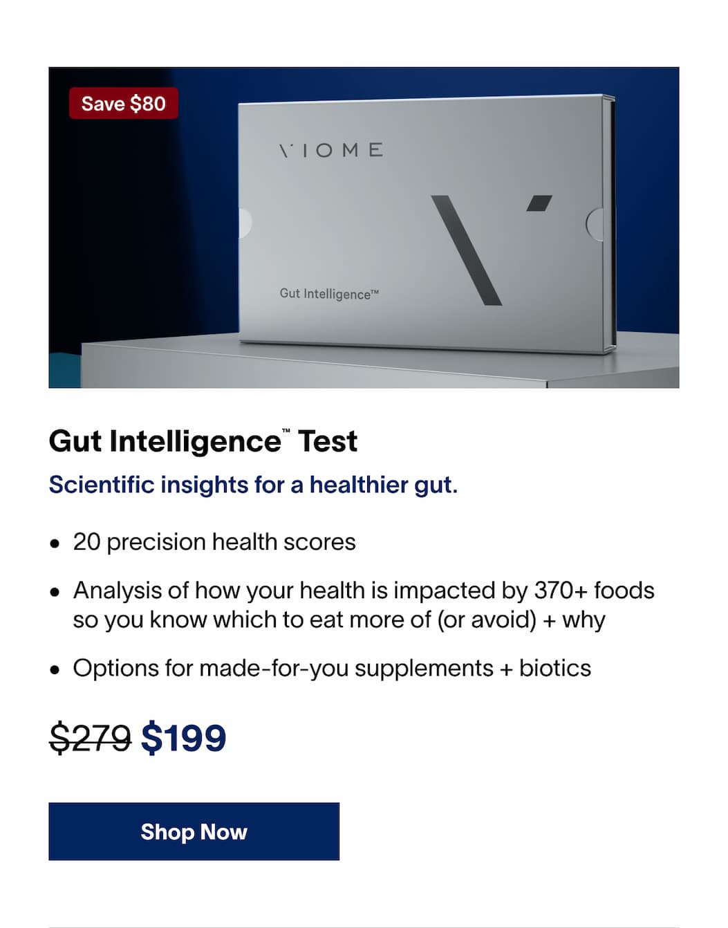 Gut Intelligence™ Test | Scientific insights for a healthier gut. - $199 | [SHOP NOW]