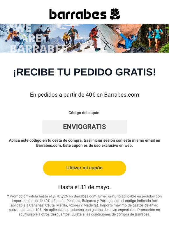 Ampliamos tus portes gratis unos días más