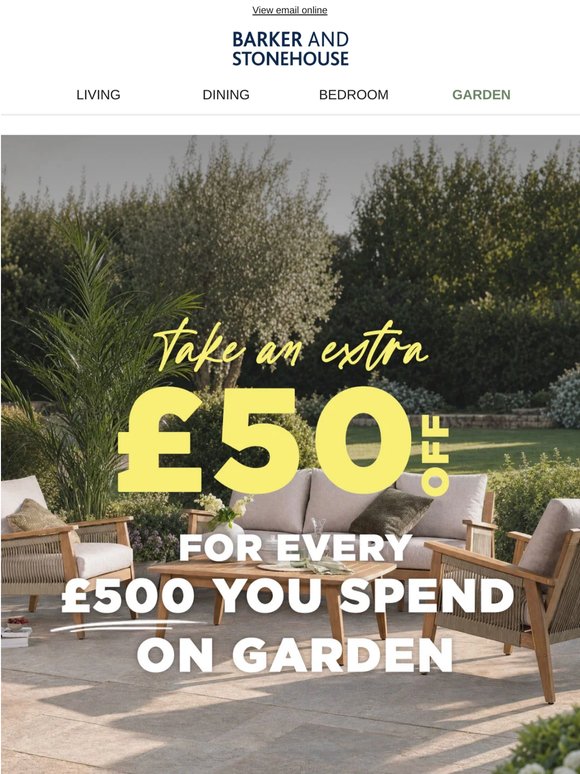 Garden savings! Back by popular demand