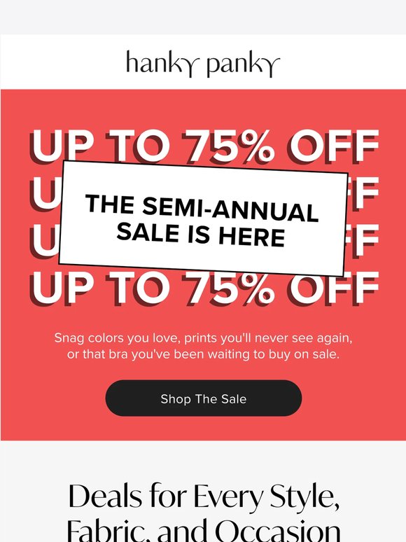 Our Semi-Annual Sale is Here 🎉