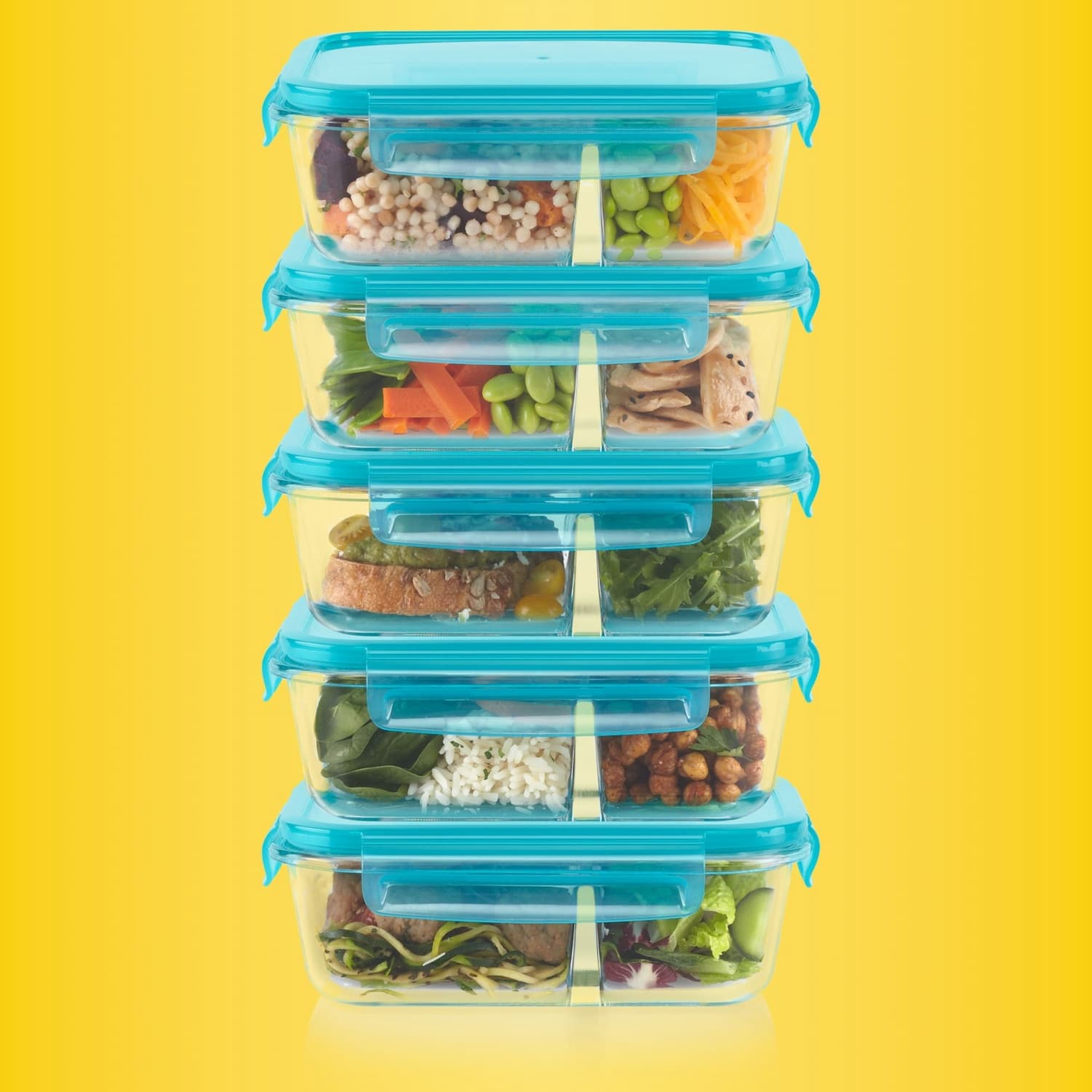 PY food containers stacked 