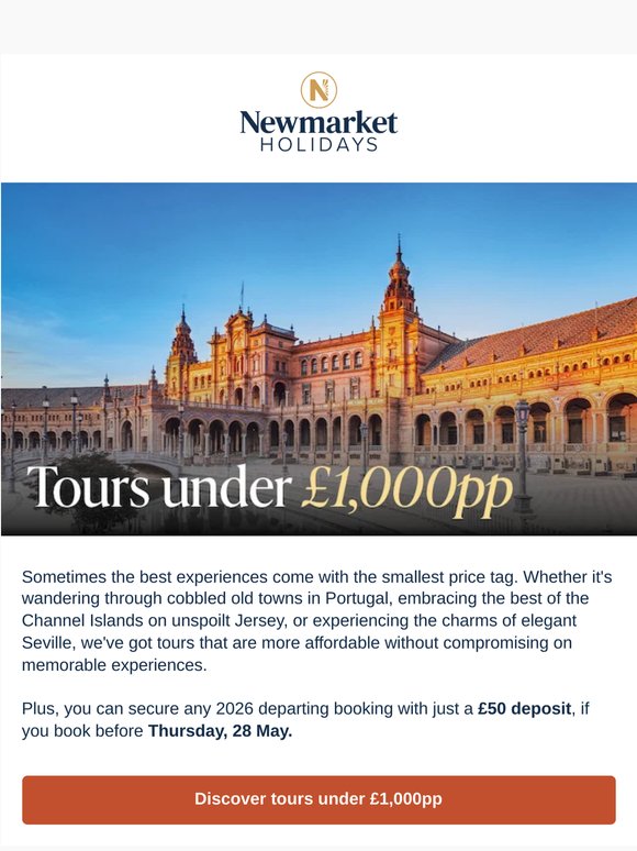 Start your next travel story for less than £1,000pp