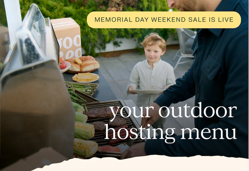 Memorial Day Weekend — your outdoor hosting menu