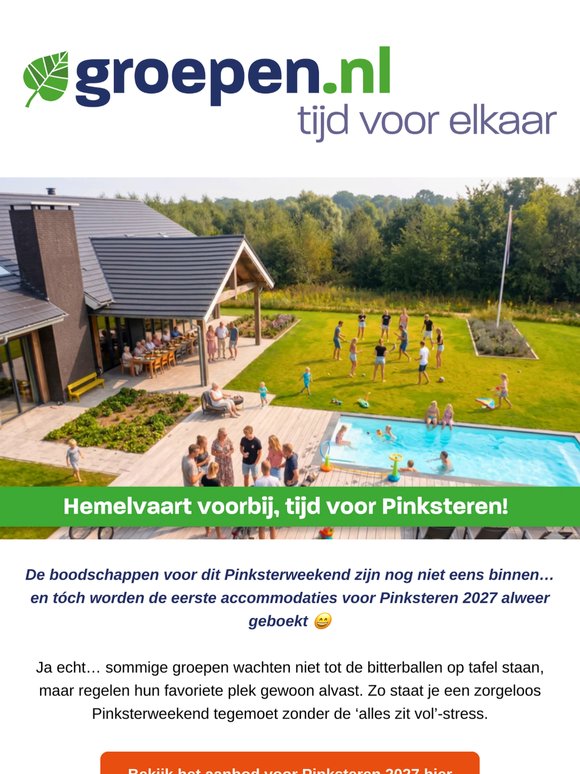 Tijd voor het volgende lange weekend! 🌸