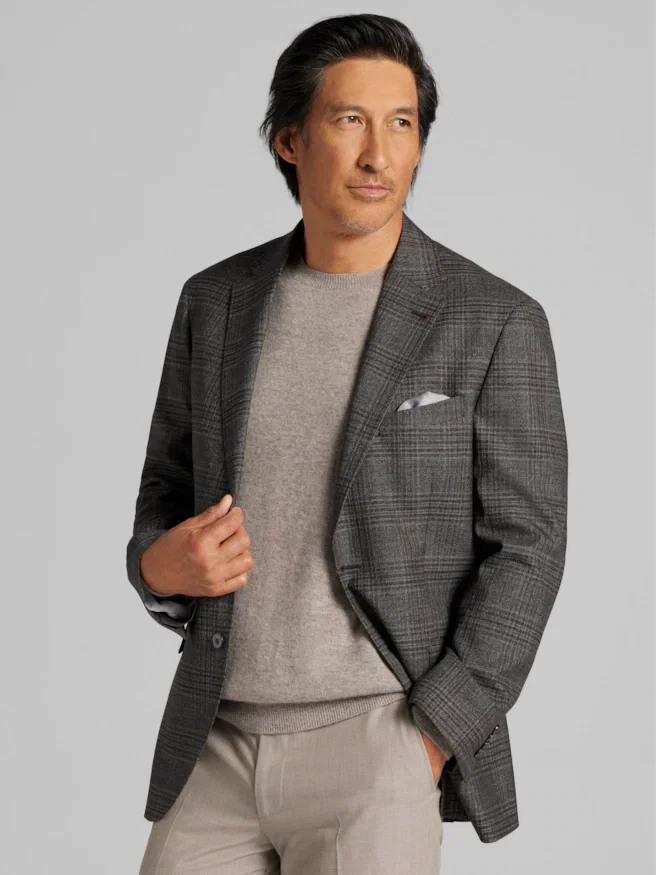 Joseph Abboud Classic Fit Plaid Sport Coat
