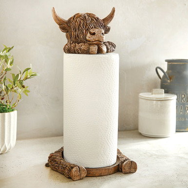 Image of Highland Cow Paper Towel Holder