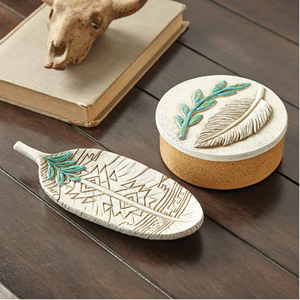 Sage & Sky Keepsake Box & Tray