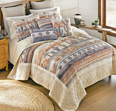 Desert Cactus Quilt Bedding Collection