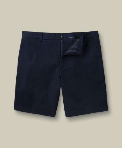 Shorts aus Baumwolle - Tiefblau