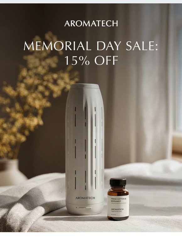 Summer starts now. 15% off.