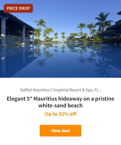 Elegant 5* Mauritius hideaway on a pristine white-sand beach